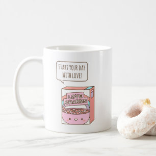 Börja din dag med kärlek, morgon affirmation kaffemugg