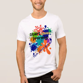 Börja din resa Män t-shirt-Ren Motiverande droppe T Shirt