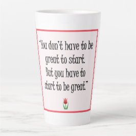 Börja göra Underbart Sak - Motiv Gult Mugg