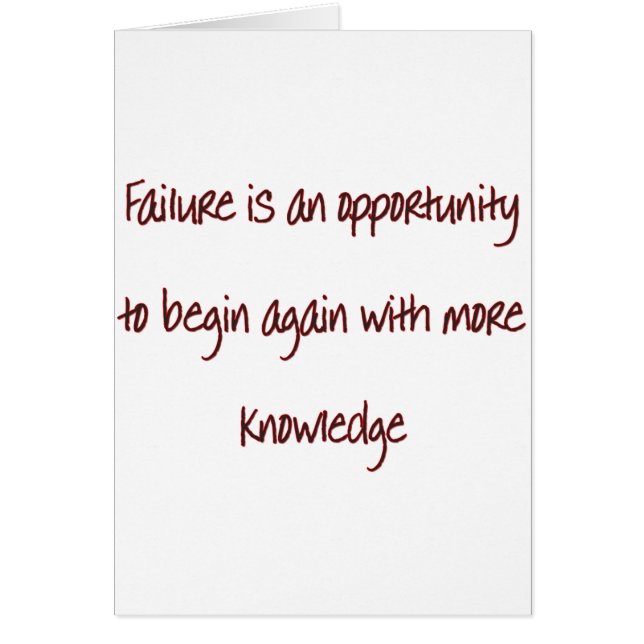 Börja igen hälsningskort (Framsidan)