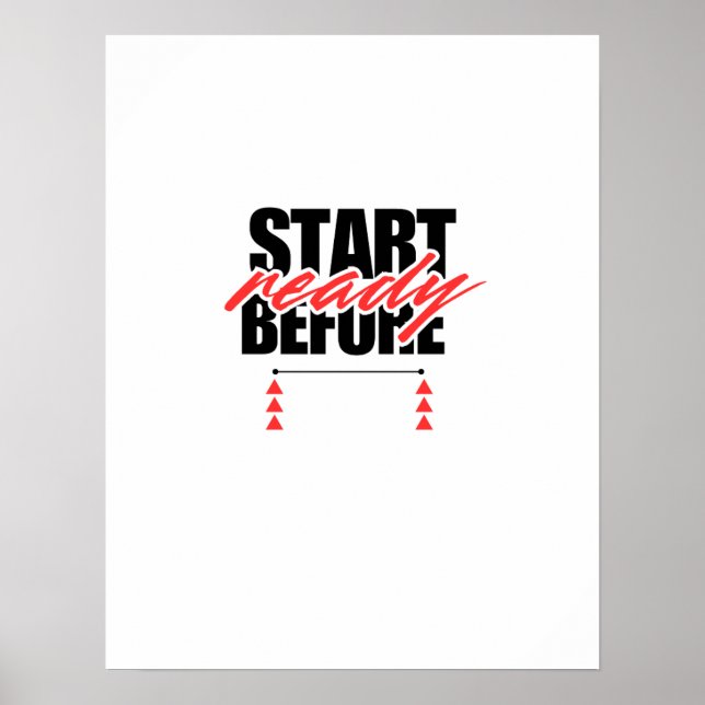 Börja innan du är redo poster (Framsidan)