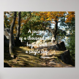 Börja inspirationsofferten Woodland Väg Poster