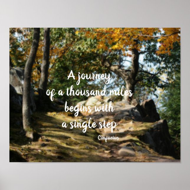 Börja inspirationsofferten Woodland Väg Poster (Framsidan)