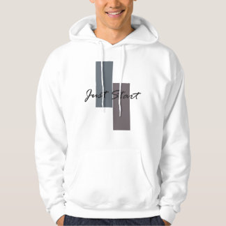 Börja inspirerande citat hoodie