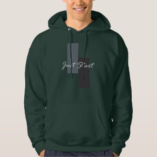 Börja inspirerande citat hoodie