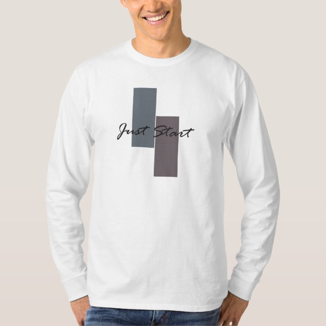 Börja inspirerande citat t shirt (Framsida)
