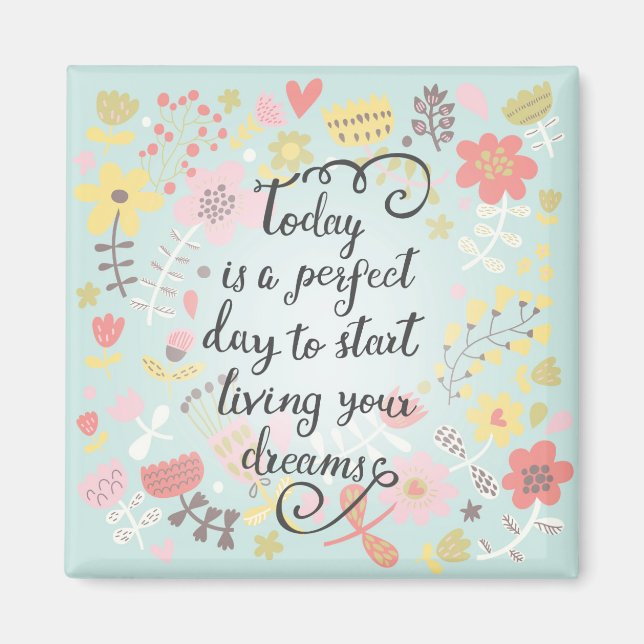 Börja leva dina drömmar magnet (Framsidan)