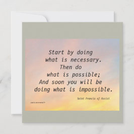 BÖRJA MED ATT GÖRA ST. FRANCIS FLAT CARD