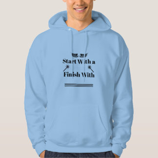 Börja Med en Dröm Sluta Med Framgång Inspiration Hoodie