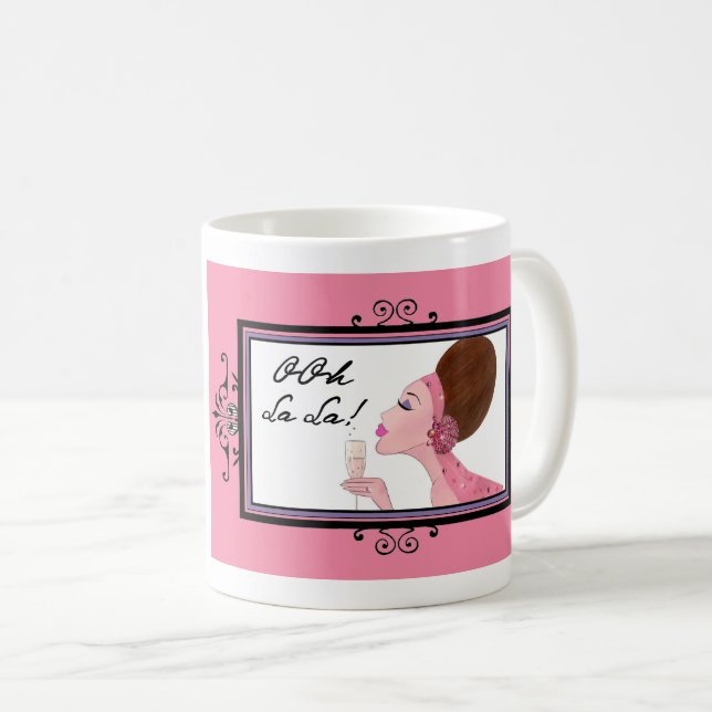 Börja med kaffe, sluta med Bubly... Kaffemugg (Framsida höger)