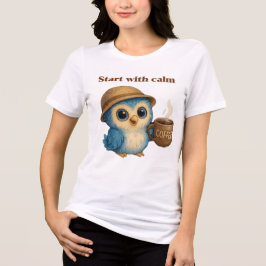 Börja med Lugn - Motiv T-Shirt-etikett T Shirt