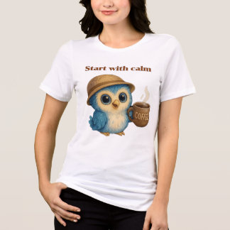 Börja med Lugn - Motiv T-Shirt-etikett T Shirt