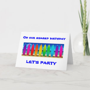 BÖRJA MED PARTY FÖR ATT FÅ VÅRT GEMENSAMMA BIRTHDA KORT