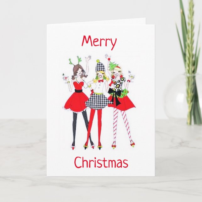 BÖRJA MED PARTY **GOD JUL** HELGKORT (Framsida)