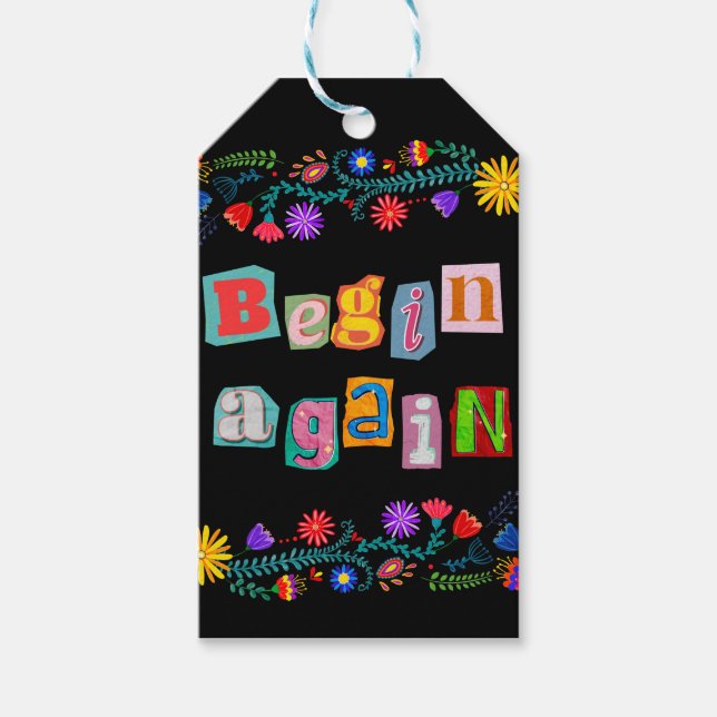 Börja om från början till andra chansen presentetikett (Framsidan)