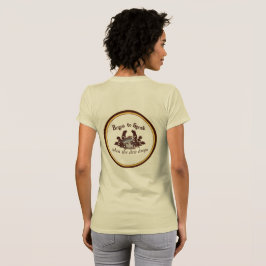 Börja tala när daggdroppar Dam tee shirt