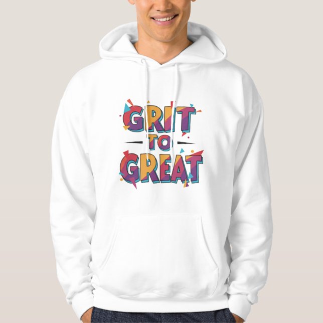 BÖRJA TILL UNDERBAR HOODIE (Framsida)