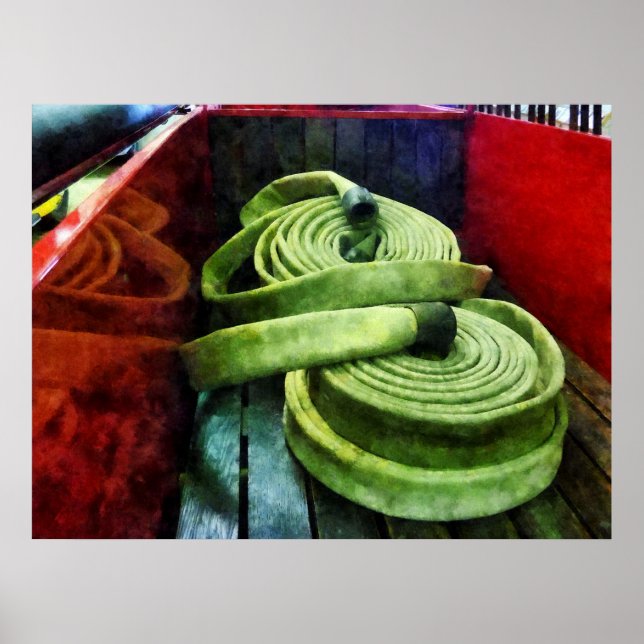 BÖRJA UNDER 20 $ - KLADE brandslangar Poster (Framsidan)