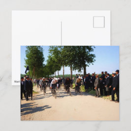 Början av den första Tour de France omkring 1903 f Vykort