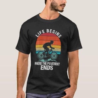 Början där Bike Bic från Pavement Mountain Biking T Shirt