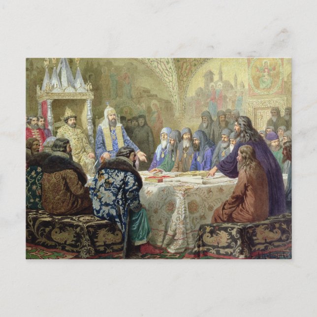 Början på kyrkodissidenten i Ryssland Vykort (Framsida)