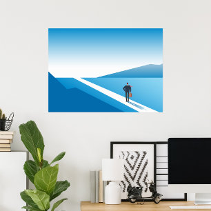Början på resan Blue Road Poster