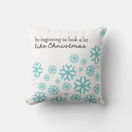 Början som ser en vit för lottnågot liknandejul kudde