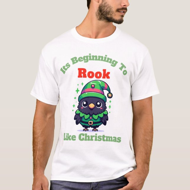 Början till Rook som jul T Shirt (Framsida)
