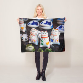 Börjar bli kattfiguriner fleecefilt