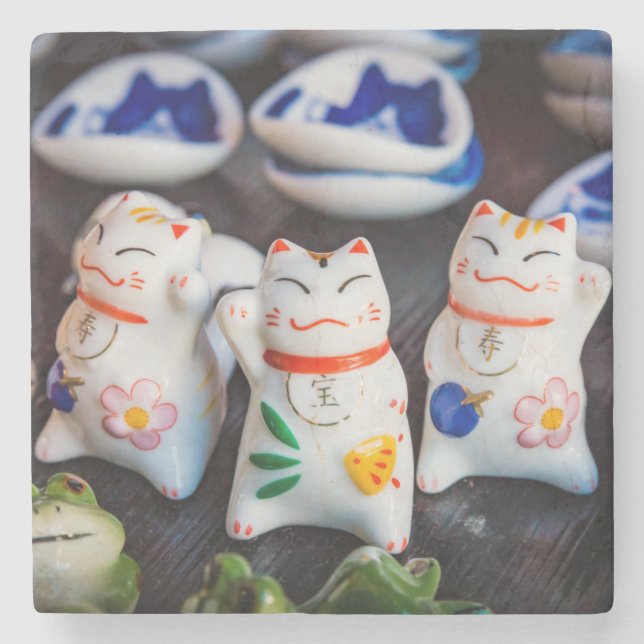 Börjar bli kattfiguriner stenunderlägg (Framsidan)