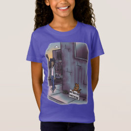 Börjar Cat Lila Gir's T-Shirt