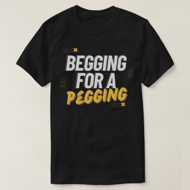 Börjar för en pegging t shirt (Design framsida)