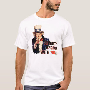 "Börjar frihet med dig" T-tröja T Shirt