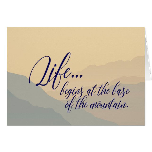 "Börjar liv" Tranquility Hälsningskort (Framsidan Horizontal)