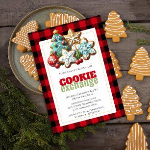 Börjar med Helgdag Cookie Exchange Inbjudningar