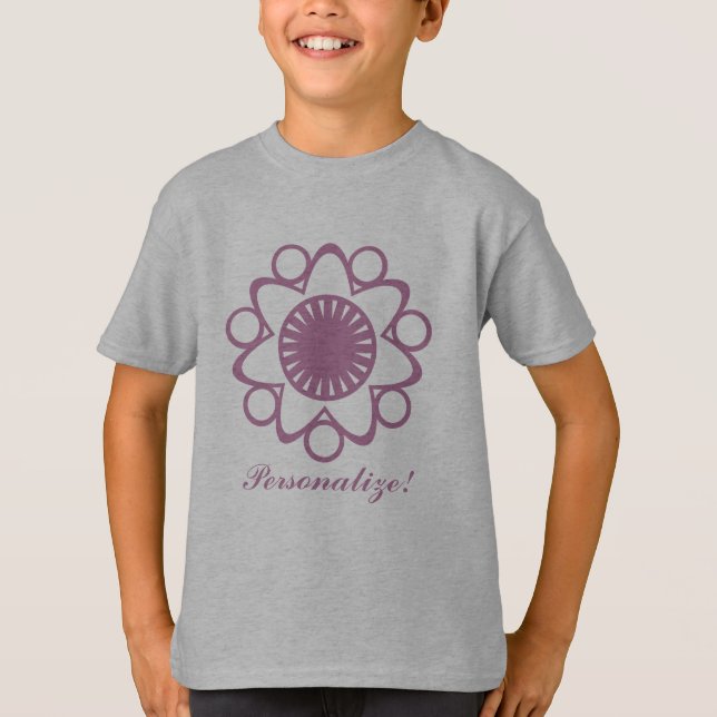 Börjar med Life Flower Girl's Tee, Lavender Tröja (Framsida)