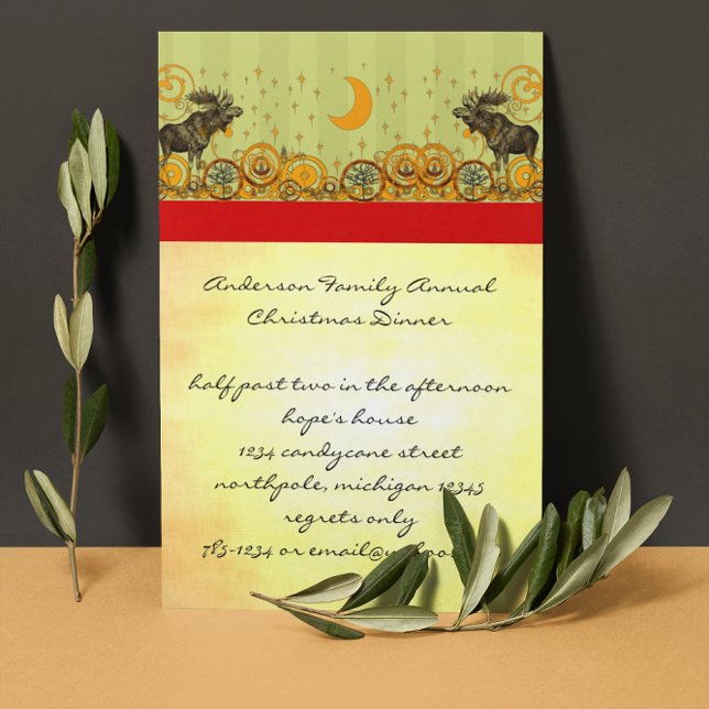 Börjar på julmiddag och Party Inbjudan (Skapare uppladdad)