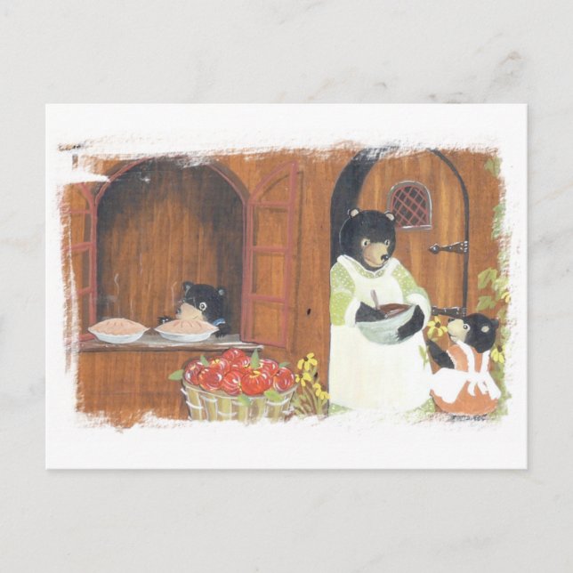 Börjdags-burkar Vykort (Framsida)