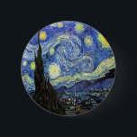 Börjnatten av Vincent Van Gogh 1889 Knapp<br><div class="desc">Såvitt jag vet är dessa bilder offentliga och tros vara fria att använda sker utan restriktioner i Förenta staterna. 
 Kontakta mig om du upptäcker att någon av dessa bilder inte är offentlig.</div>