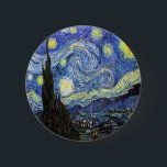 Börjnatten av Vincent Van Gogh 1889 Knapp<br><div class="desc">Såvitt jag vet är dessa bilder offentliga och tros vara fria att använda sker utan restriktioner i Förenta staterna. 
 Kontakta mig om du upptäcker att någon av dessa bilder inte är offentlig.</div>