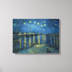 Börjnatten över Rhone Vincent van Gogh Canvastryck