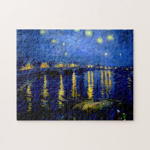 Börjnatten över Rhone Vincent Van Gogh-veken Pussel