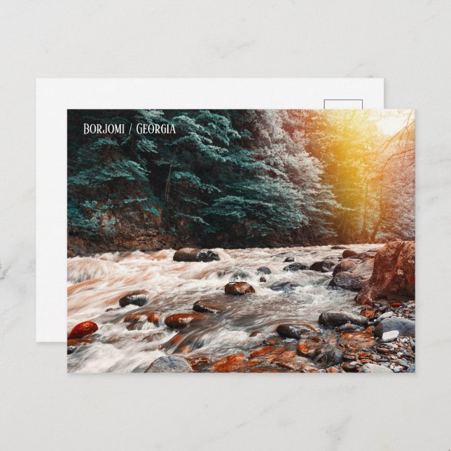 Borjomi bäck vykort (Fram/baksida)