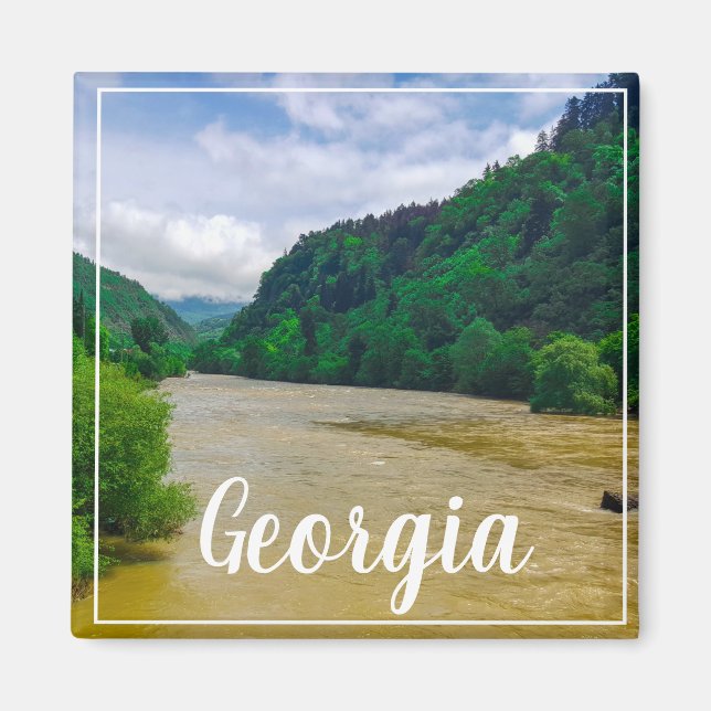 Borjomi Georgia Hett Vår Caucusbergens Magnet (Framsidan)