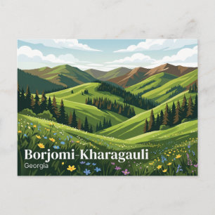 Borjomi-Kharagauli nationalpark Georgien Vykort