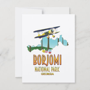 Borjomi nationalpark Georgien karta