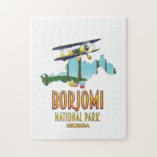 Borjomi nationalpark Georgien karta Pussel