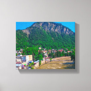 Borjomi Redosrt Georgia Kura Caucusberg Canvastryck