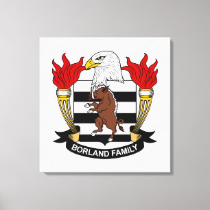 Borland familjvapensköld canvastryck