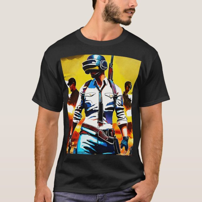 Börlig eller PUBG T-shirt (Framsida)